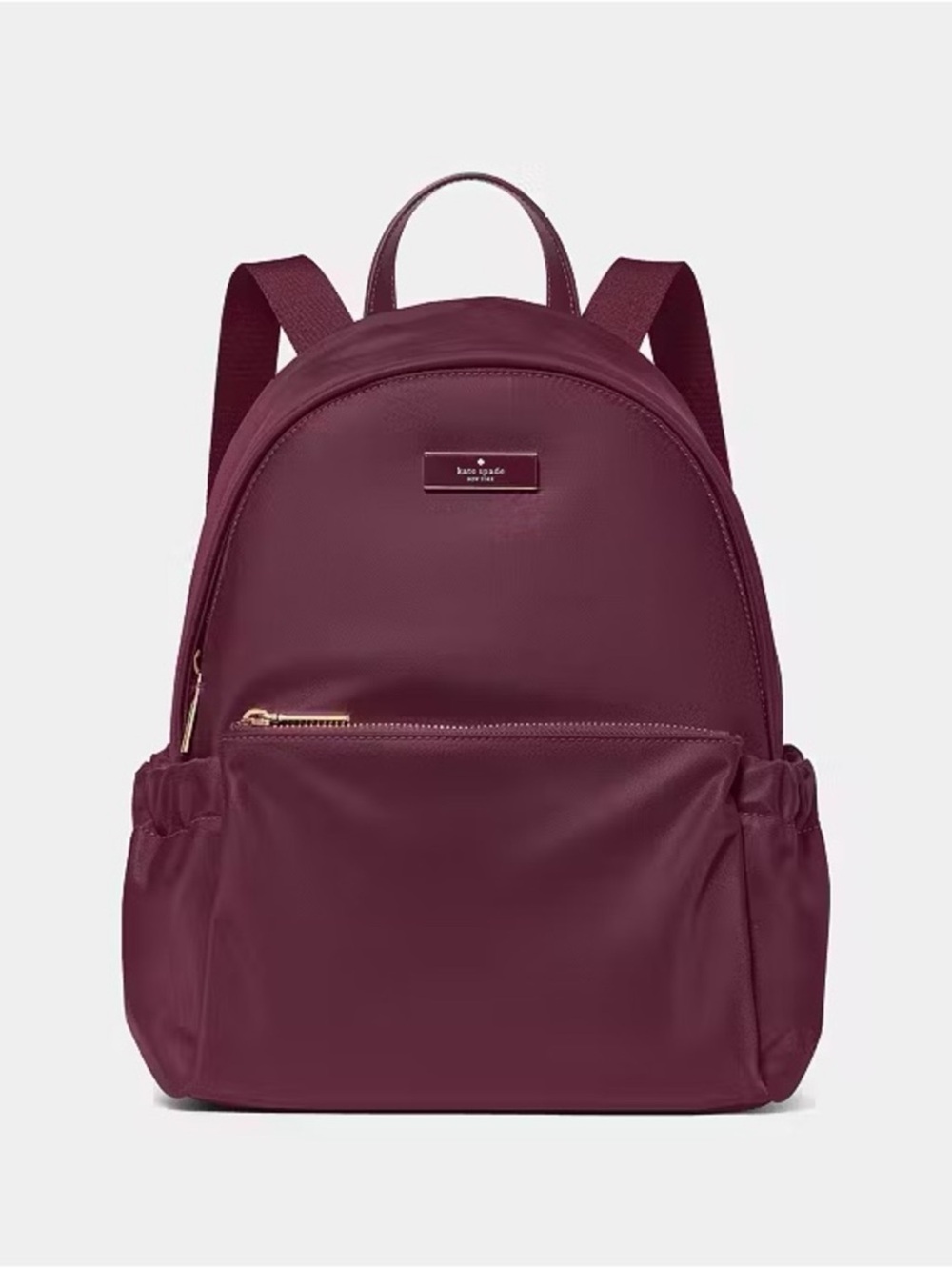 Kate Spade Carter Nylon Medium Dome Backpack Deep Cherry Red